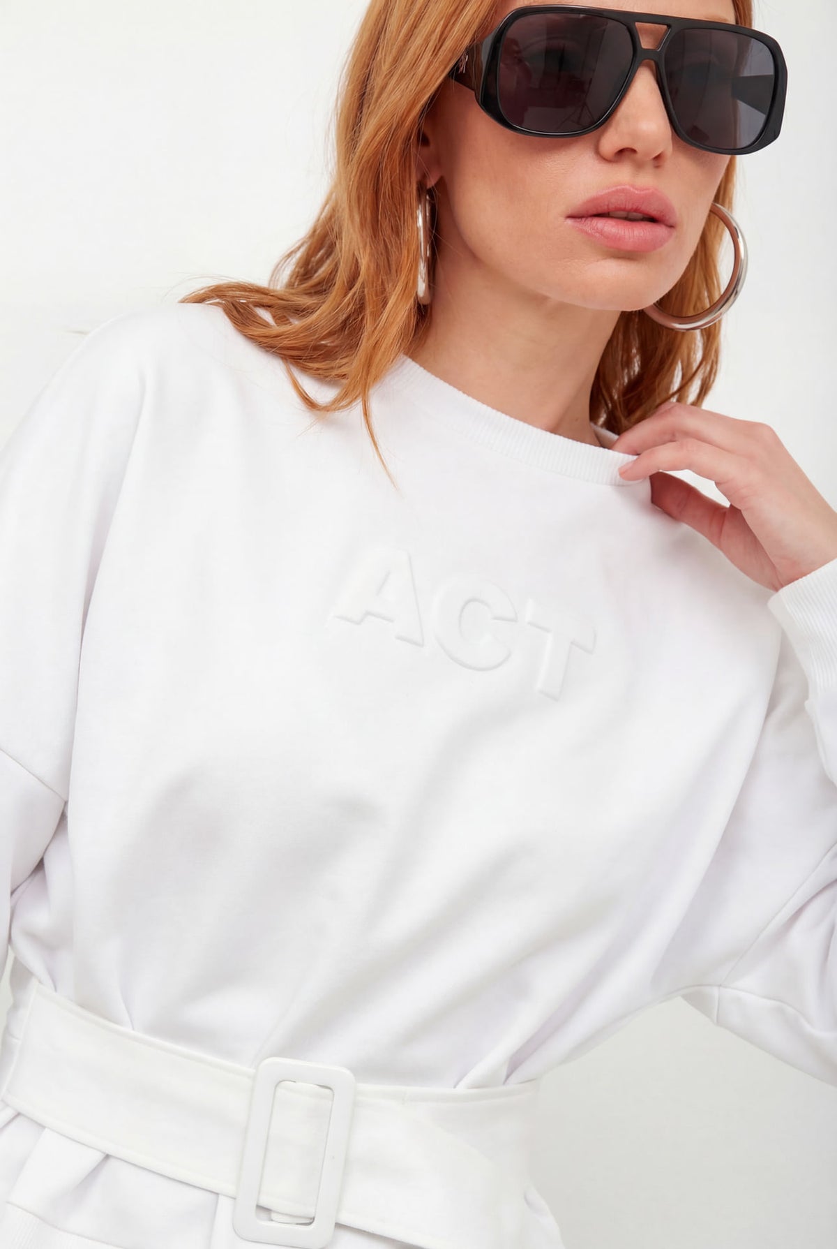 Blusão Com Bordado ACT Feminino Off White