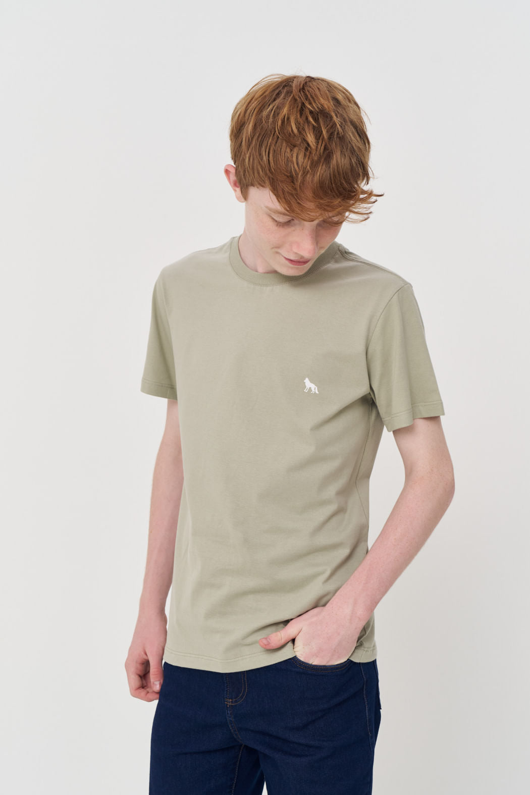 Camiseta Estampada Costas Menino Acostamento Next Verde Salvia