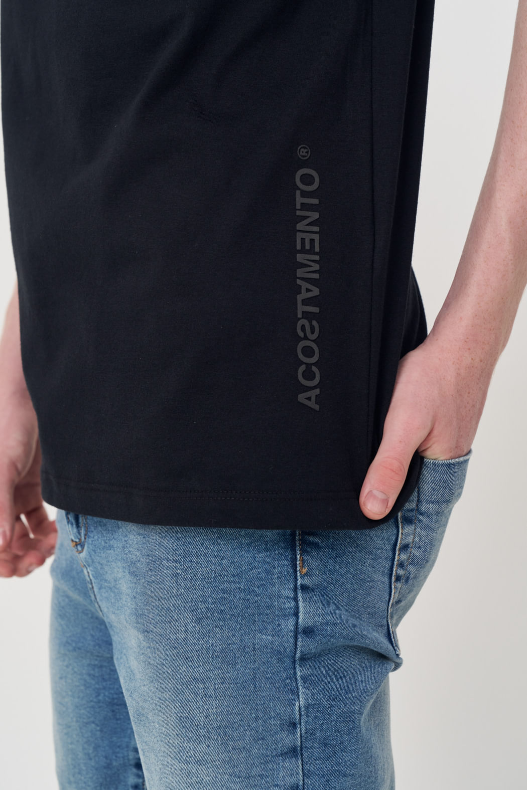 Camiseta Estampa Lateral Menino Acostamento Next Preto