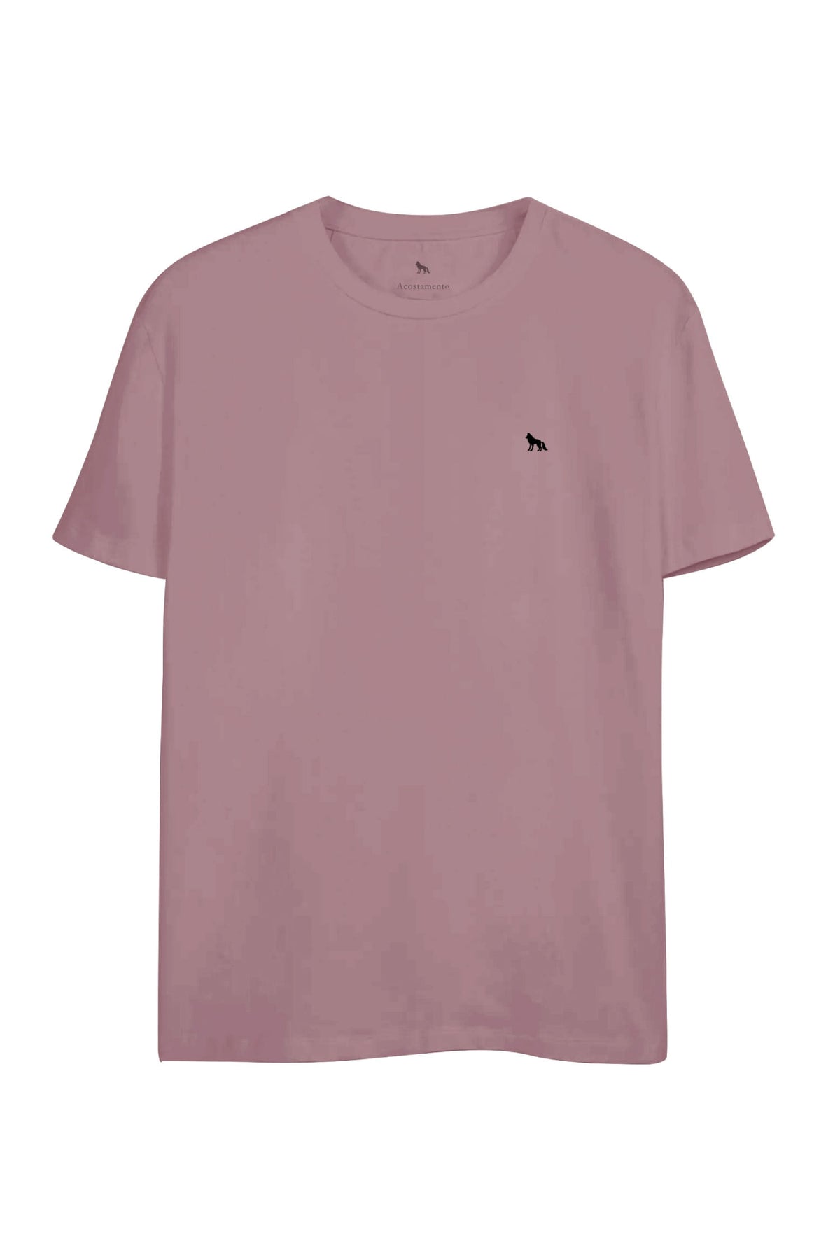 Camiseta Essential Casual Masculina Oversize Acostamento Rosa Antigo