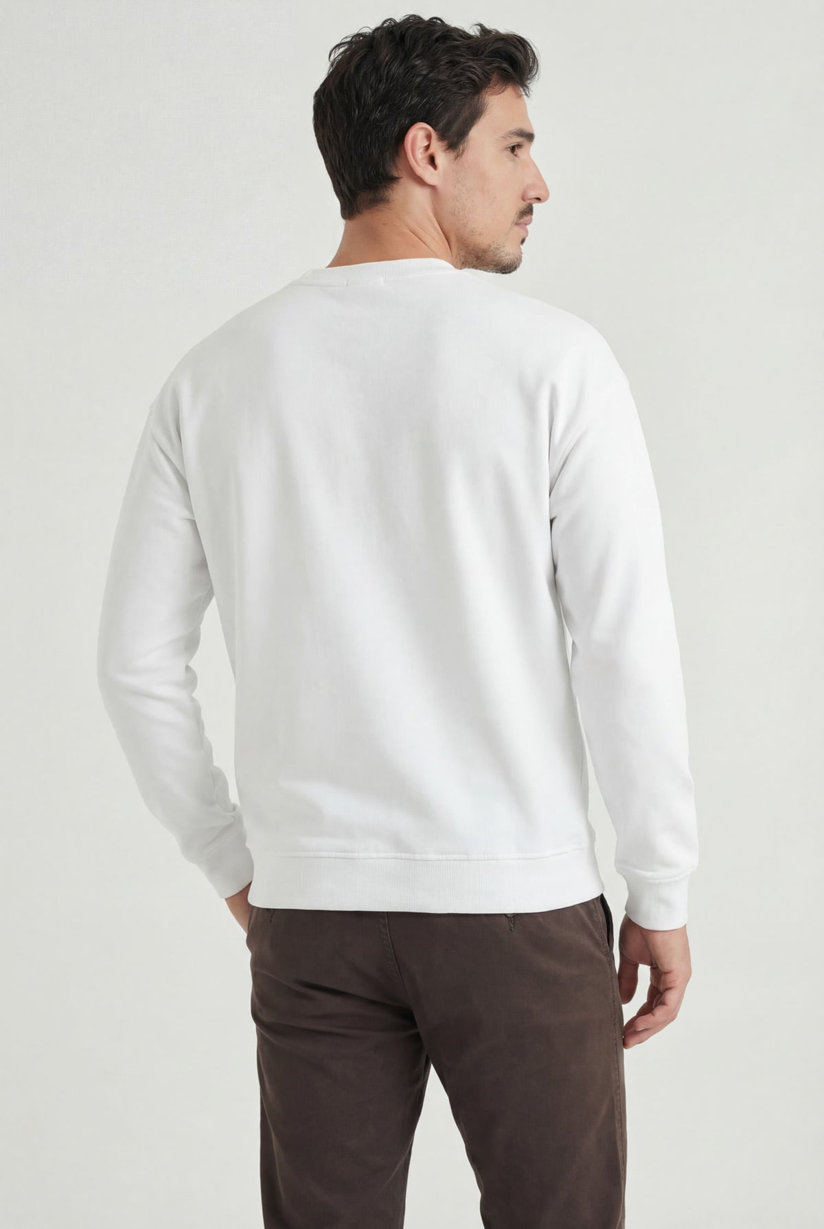 Blusão Casual Masculino Acostamento Branco