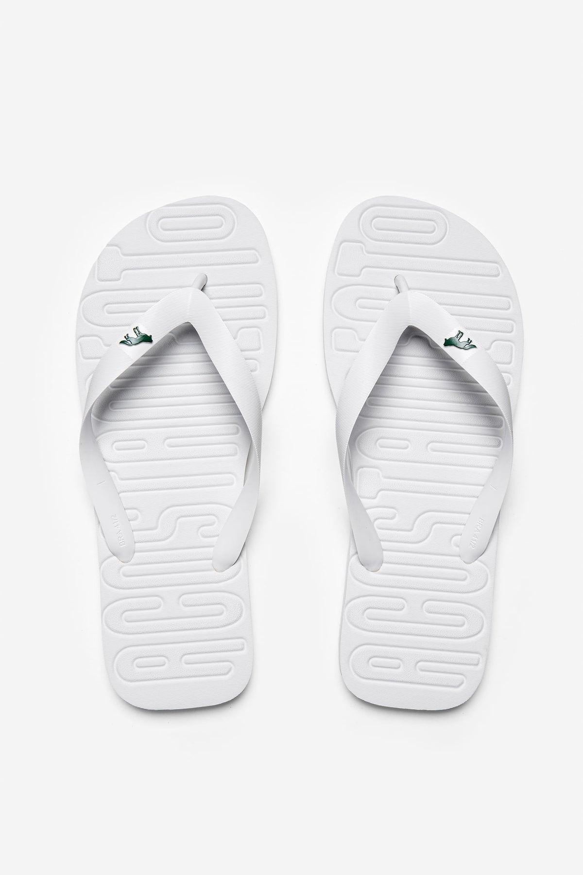 Chinelo Logo Instinto Masculino Acostamento Branco