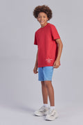 Camiseta Barra Lettering Menino Acostamento Next Vermelho Chilli