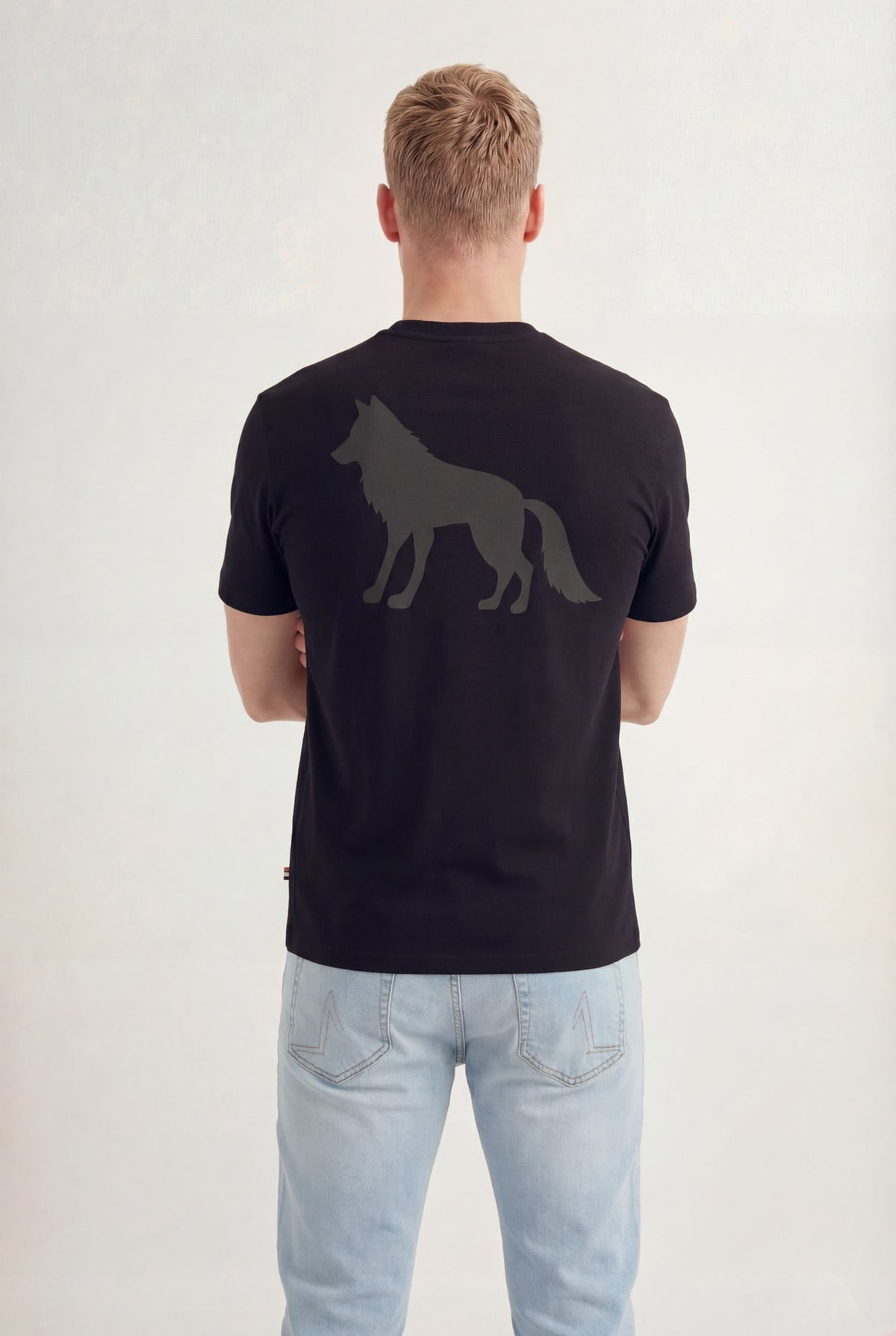Camiseta Casual Logo Masculina Acostamento Preto