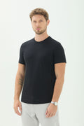 Camiseta Scrivania Pima Masculina Acostamento Preto