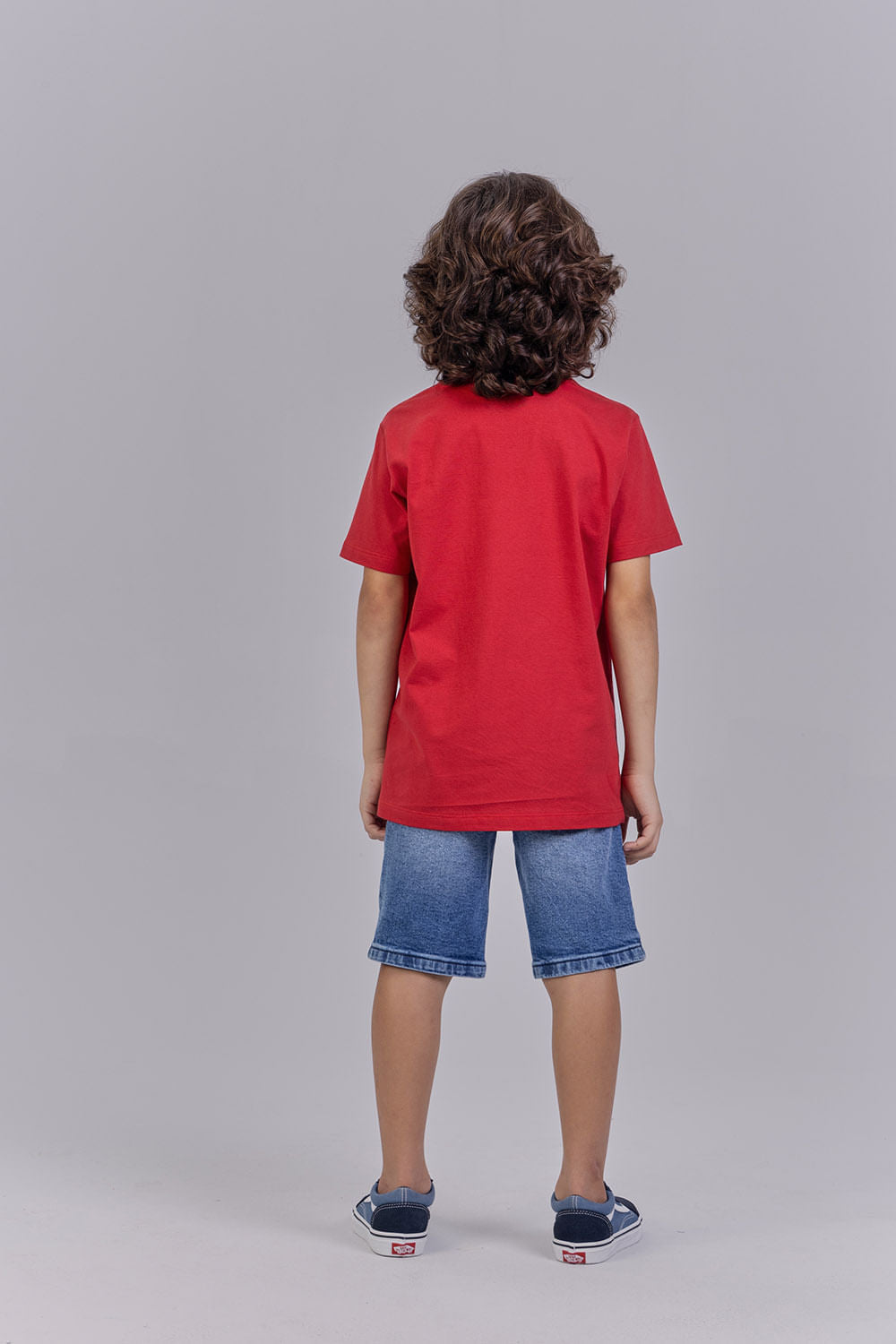 Camiseta Mini Letters Menino Acostamento Next Vermelho Chilli