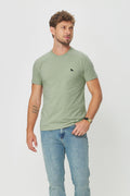Camiseta Casual Masculina Acostamento Verde Cidreira