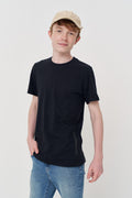 Camiseta Estampa Lateral Menino Acostamento Next Preto