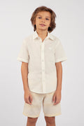 Camisa Manga Curta Menino Acostamento Kids Preto
