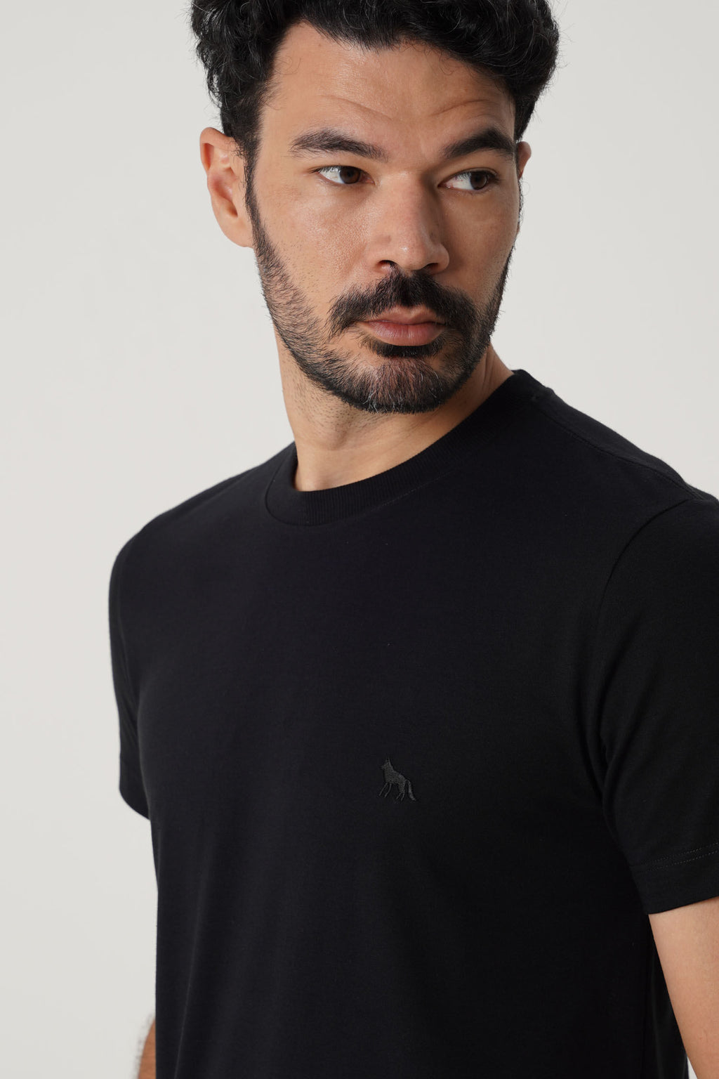 Camiseta Clássica Pima Masculina Acostamento Marinho