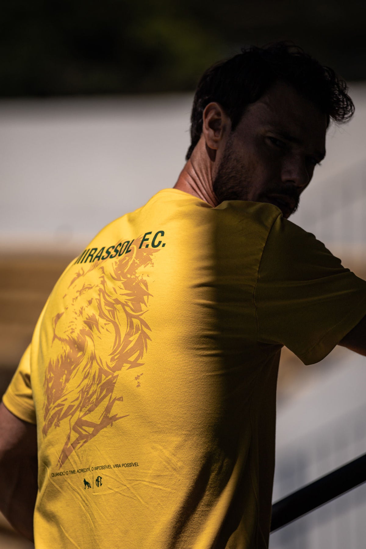 Camiseta Leão Mirassol Macsulina Acostamento Amarelo Polen