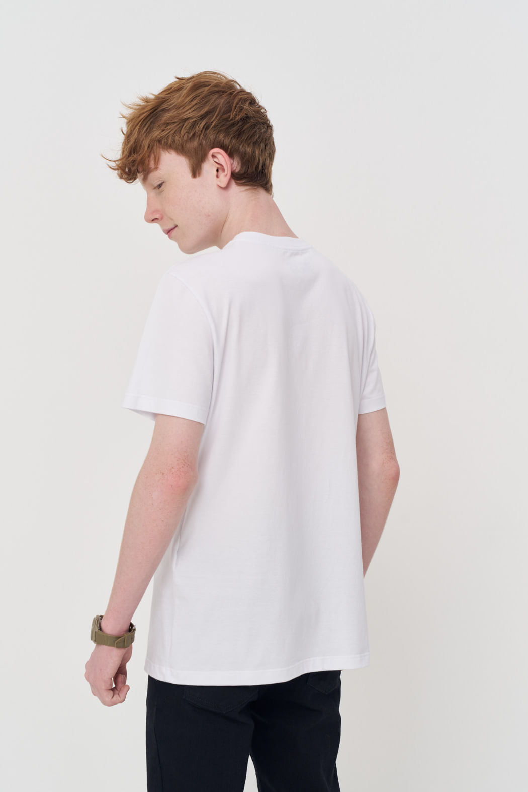 Camiseta Casual Classic Menino Acostamento Next Branco