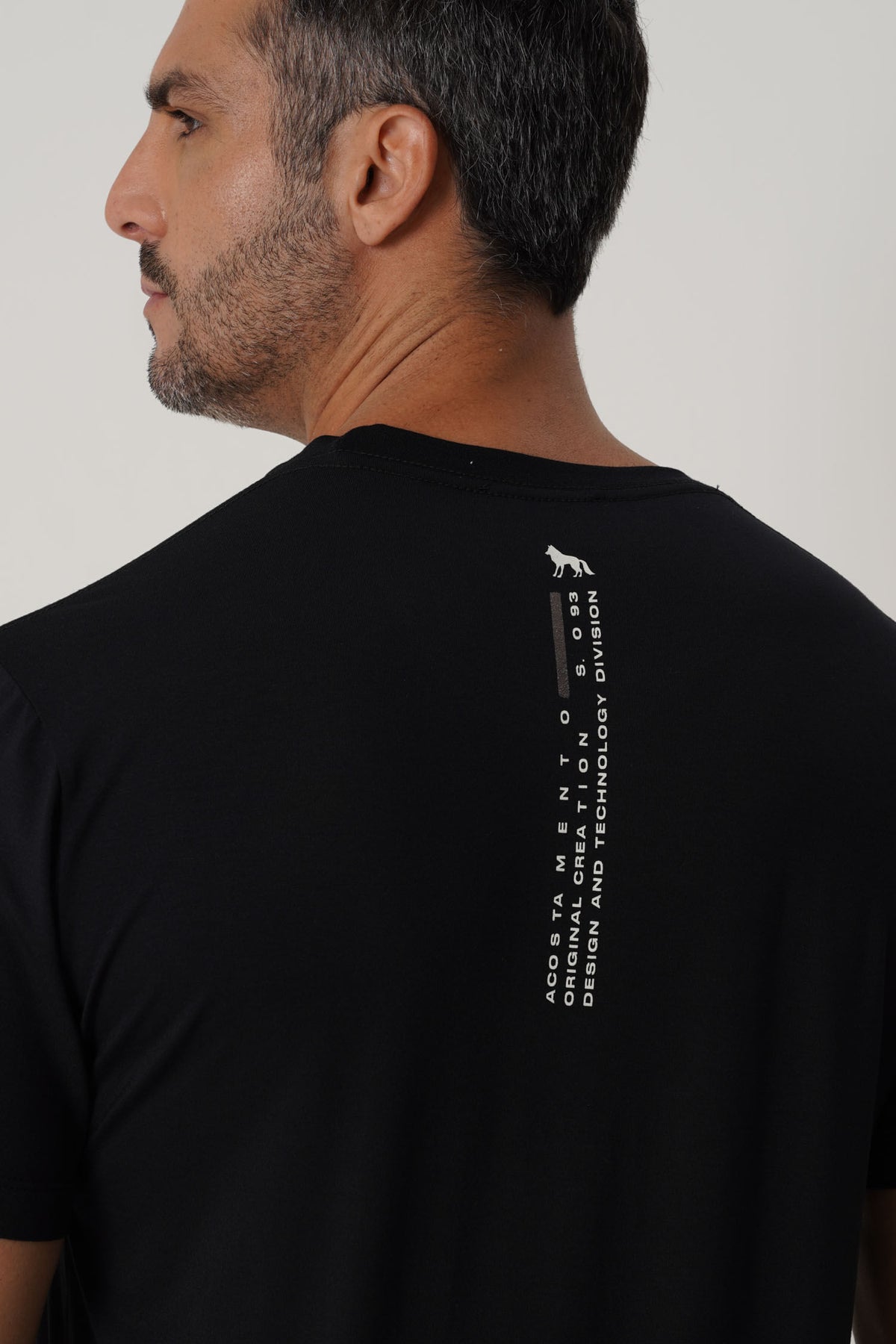 Camiseta Tech Modal Urban Masculina Acostamento Preto
