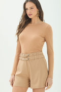 Blusa Canelada Manga Longa ACT Feminino Fendi