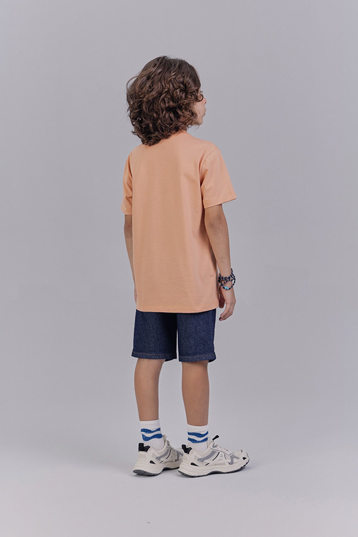 Bermuda Jeans Casual Menino Acostamento Next Jeans Escuro