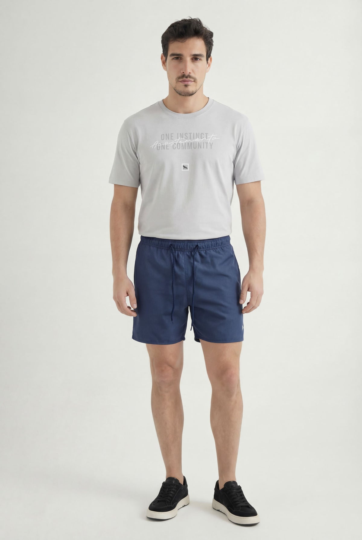 Short Casual Elastano Masculino Acostamento Azul