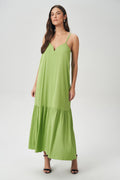 Vestido Maxi Flúido Feminino Acostamento Garden