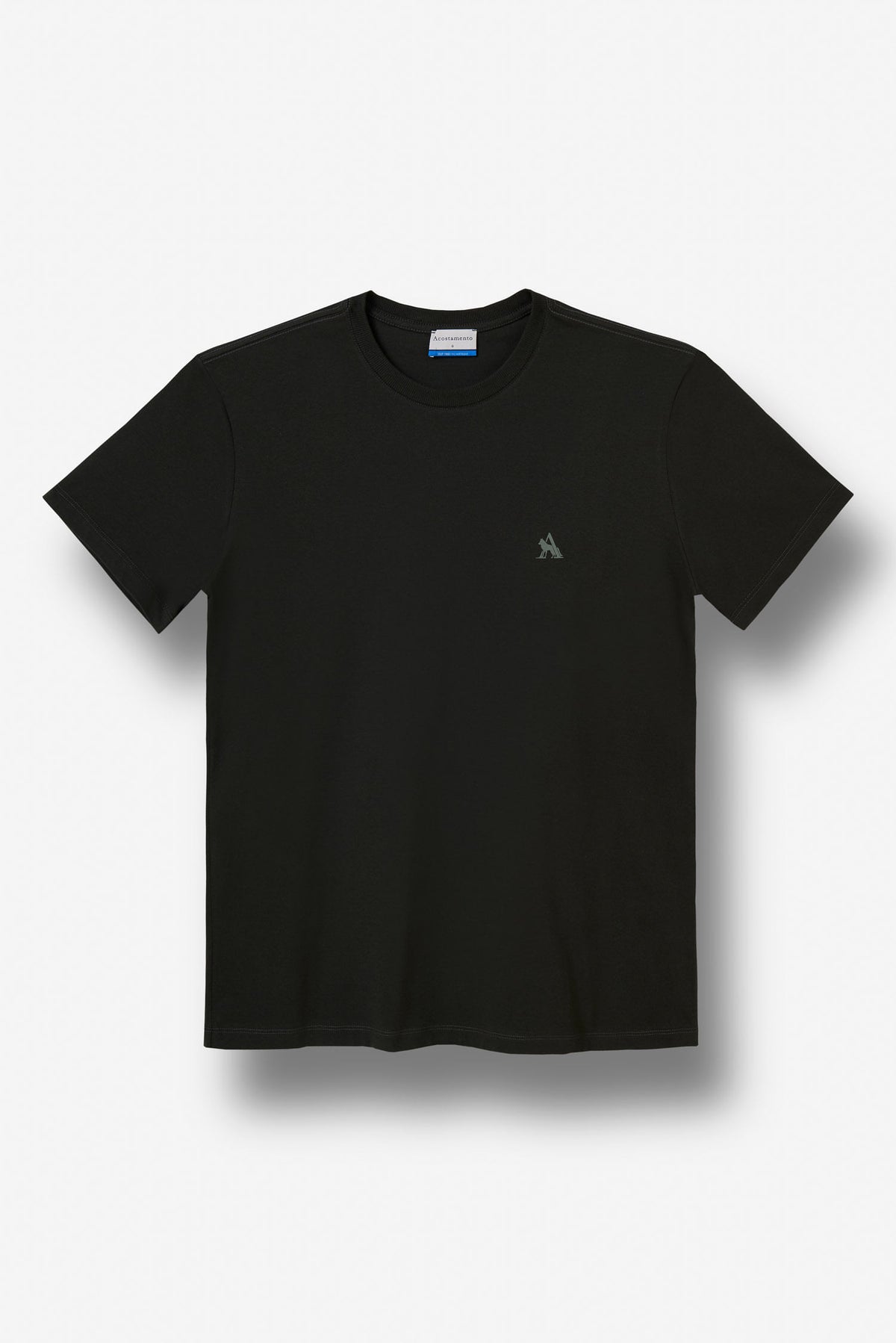 Camiseta Silk A com Lobo Masculino Acostamento Preto