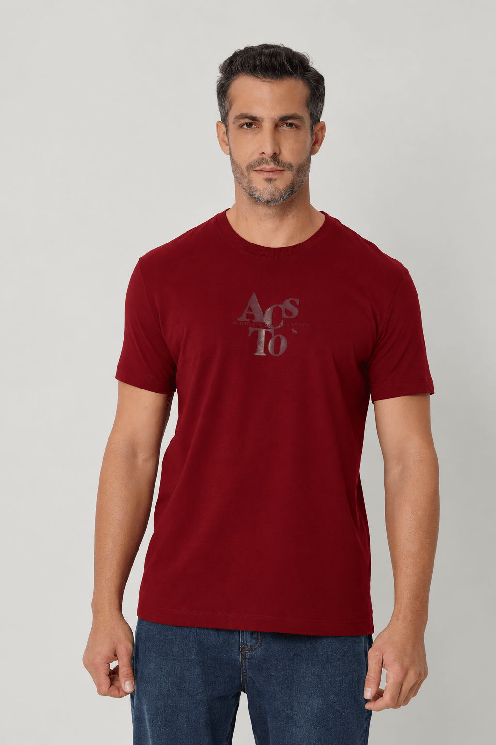 Camiseta Casual Logo Masculina Acostamento Barca