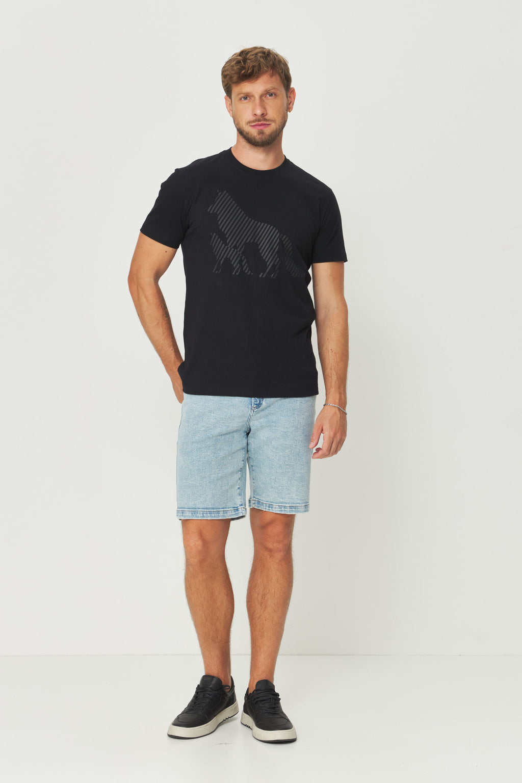Camiseta Alpha Masculina Acostamento Marinho