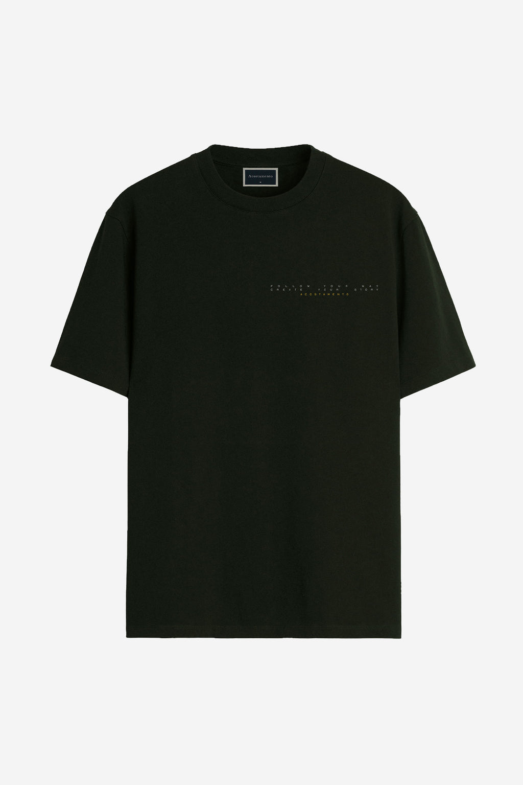Camiseta Instinct Masculina Acostamento Verde Folhagem