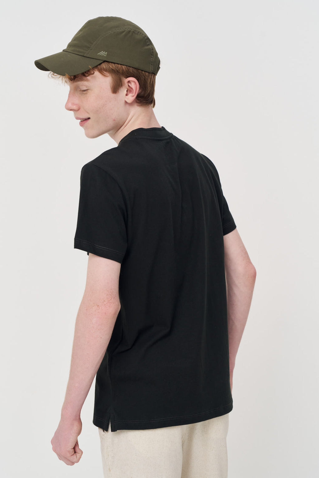 Camiseta Gola Com Botão Menino Acostamento Next Preto
