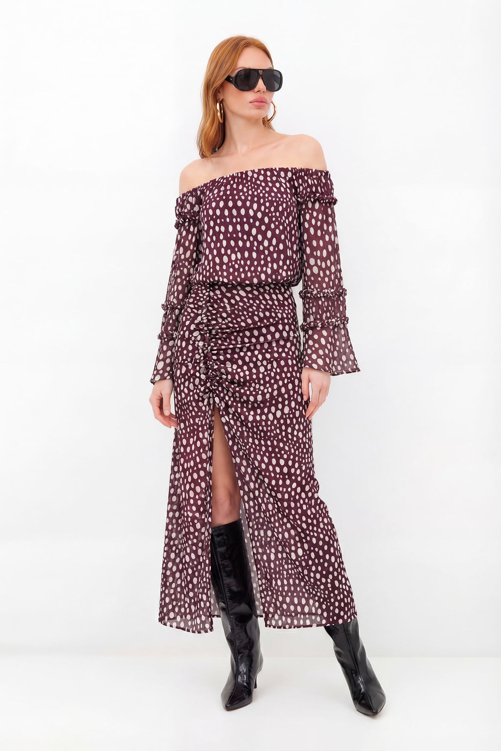 Blusa Fluida Ombro A Ombro ACT Feminina Deep Flow