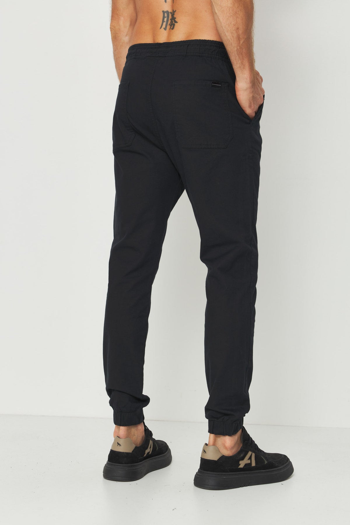 Calça Sarja Jogger Masculina Acostamento Preto