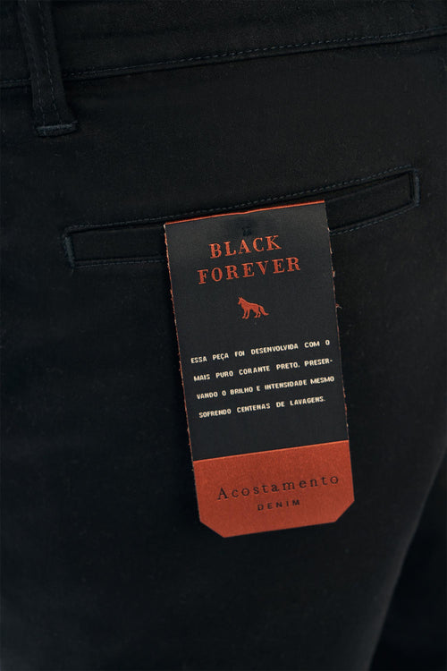 Bermuda Black Forever Masculina Acostamento Preto