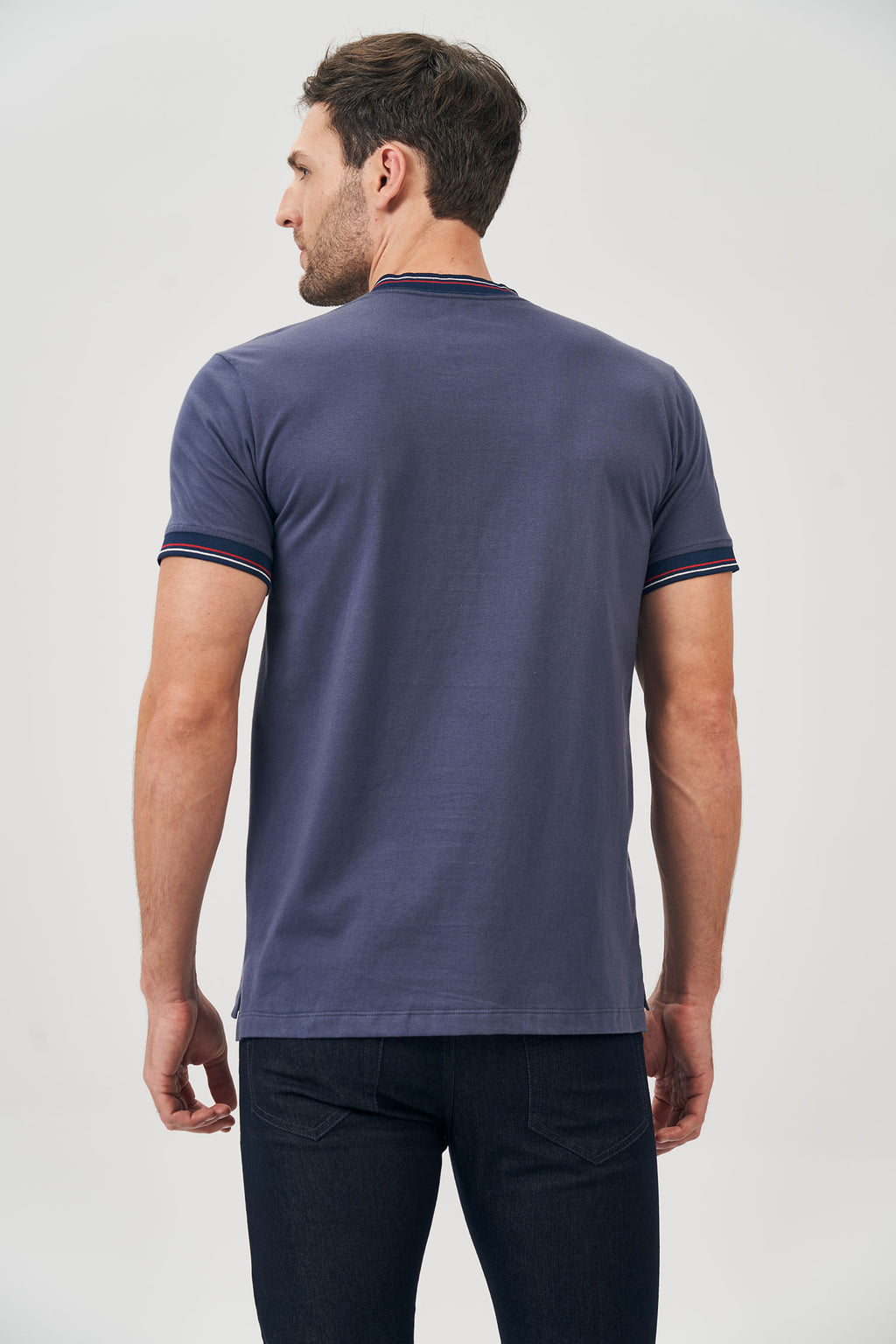 Camiseta Contraste Masculina Acostamento Preto