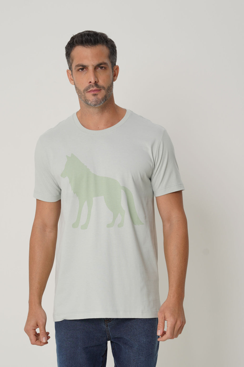 Camiseta Casual Estampada Masculino Acostamento Verde Cidreira