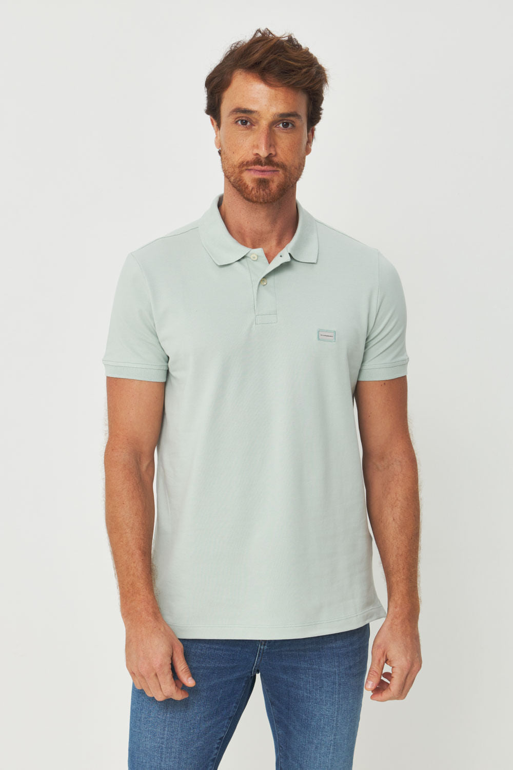 Polo Básica Tag Masculino Acostamento Verde Cidreira