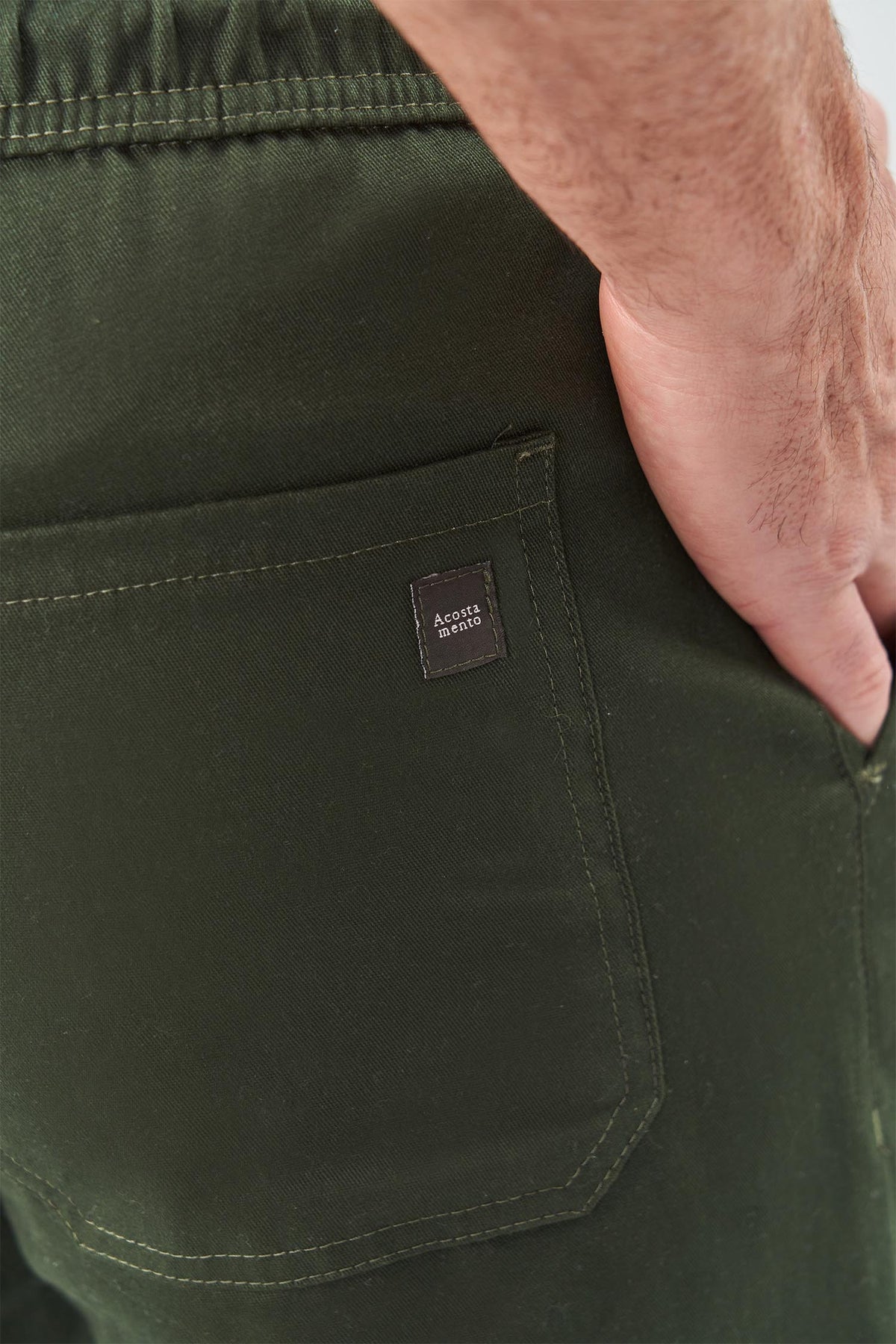 Calça Casual Jogger Masculina Acostamento Verde