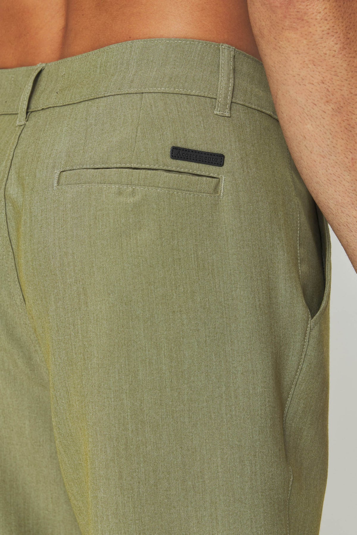 Bermuda Alfaiataria Masculina Acostamento Verde Mesclado