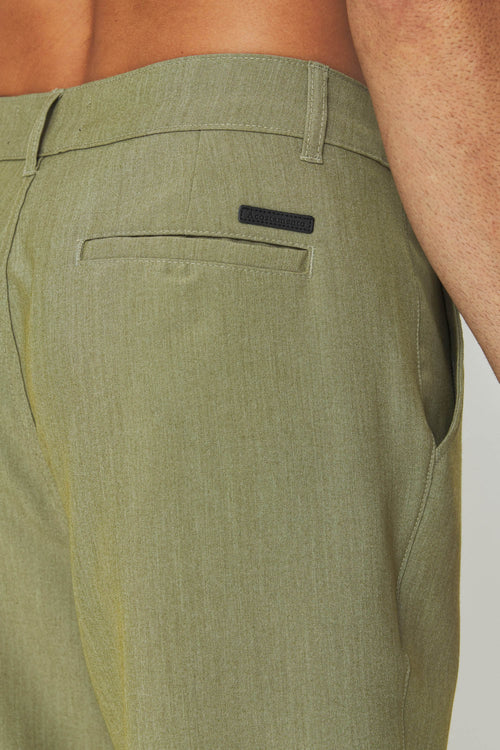 Bermuda Alfaiataria Masculina Acostamento Verde Mesclado