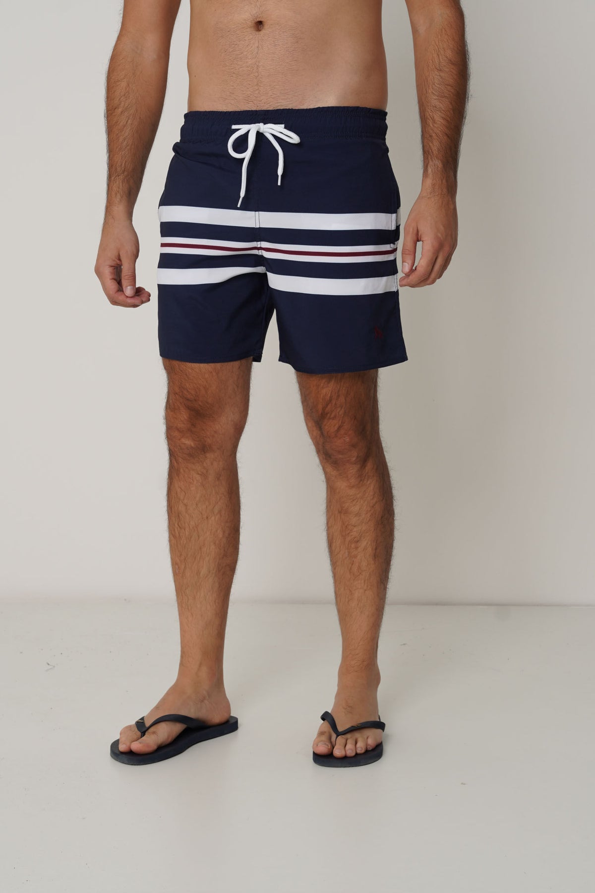 Shorts Lobo Bordado Masculino Acostamento Listras Navy
