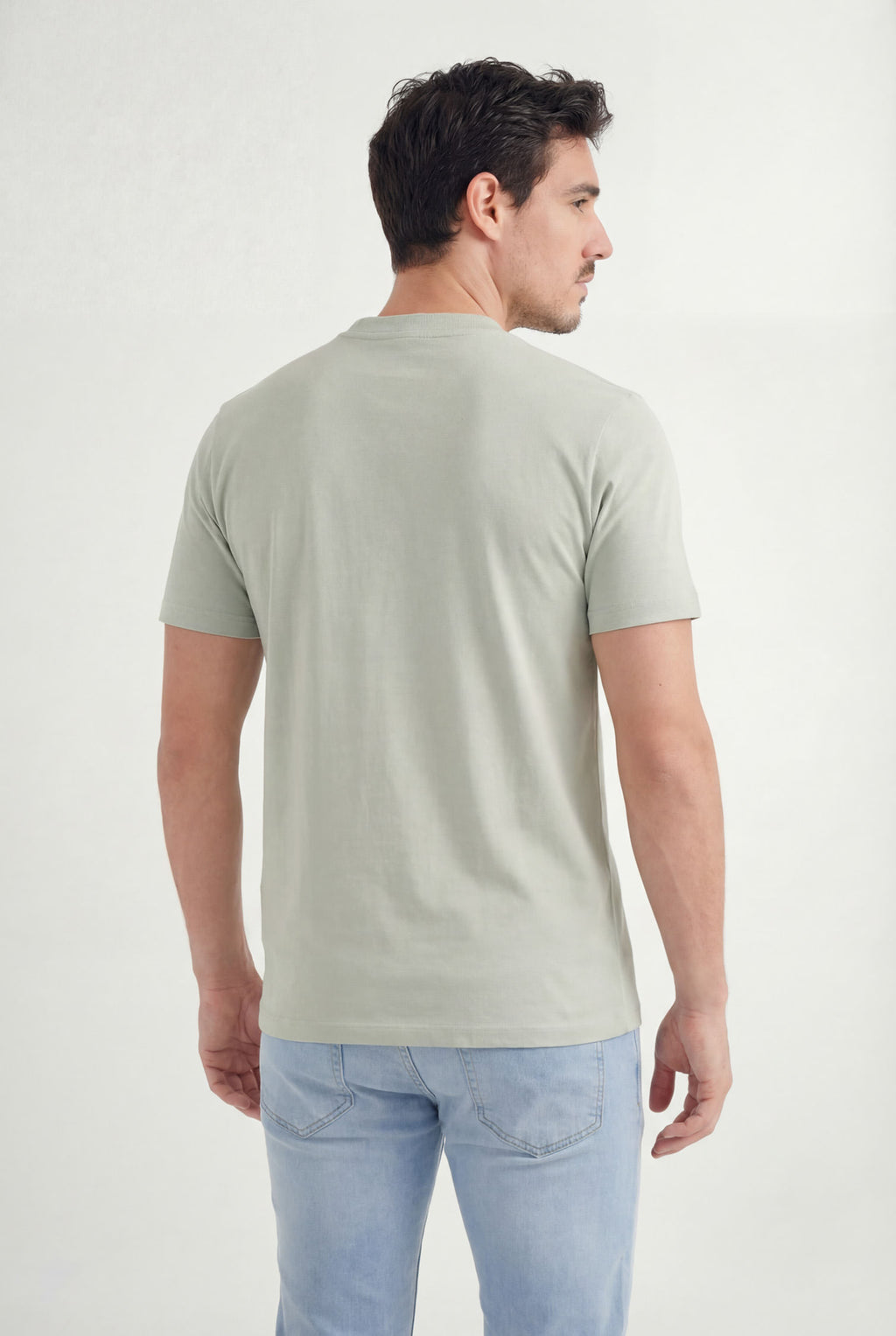 Camiseta Casual Logo Masculina Acostamento Verde Cidreira