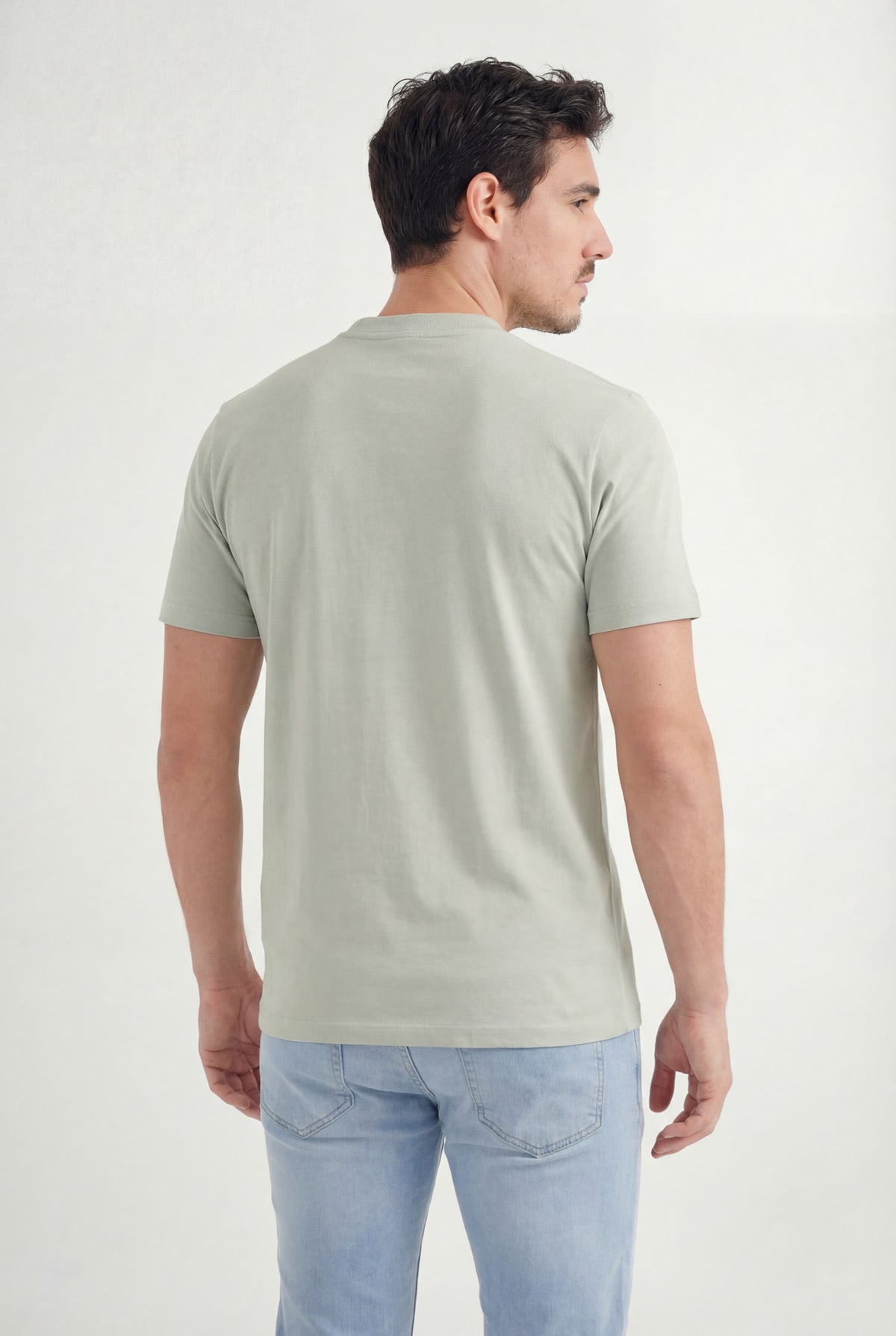 Camiseta Casual Logo Masculina Acostamento Verde Cidreira