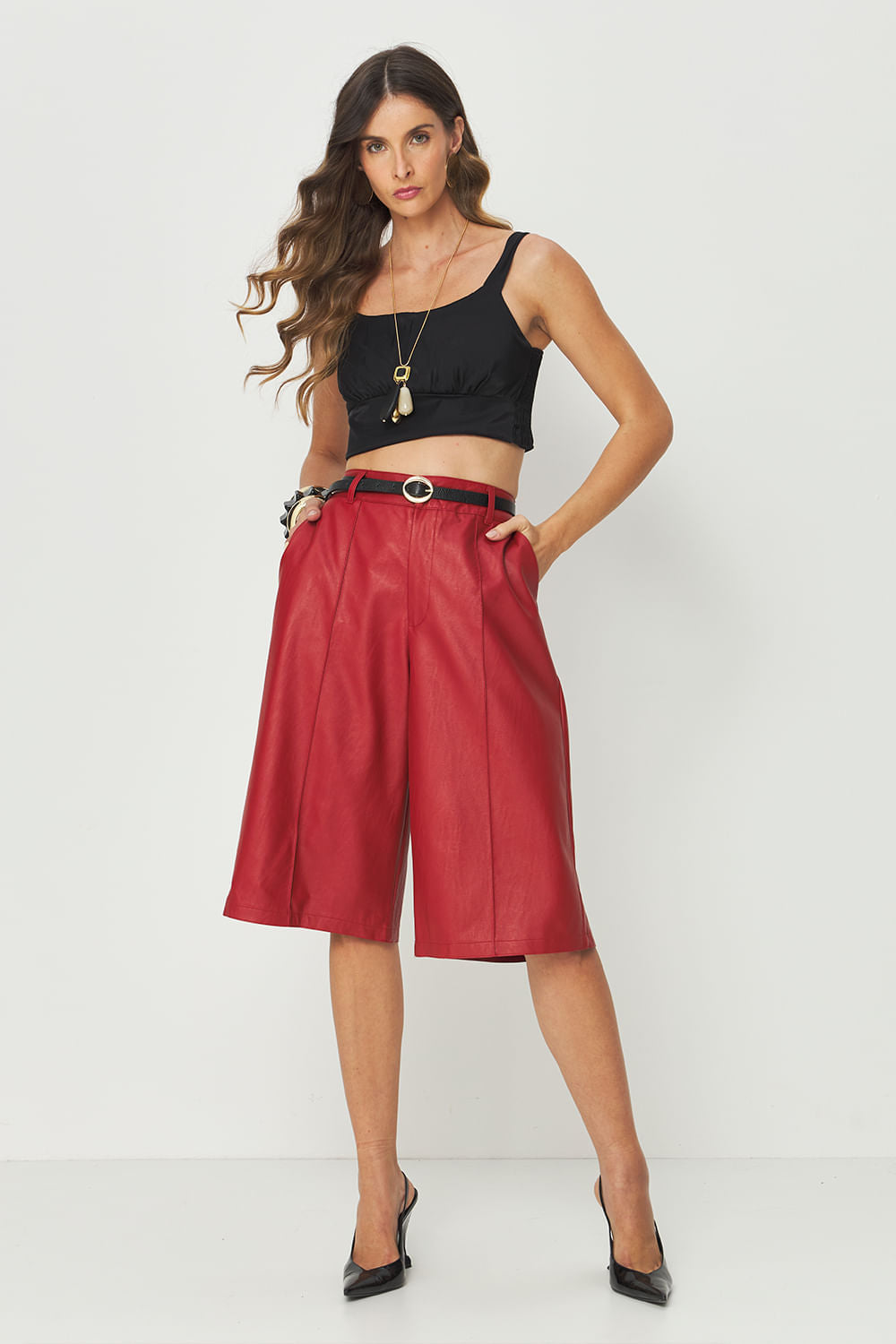 Top Barra Embutida Feminino Acostamento Preto