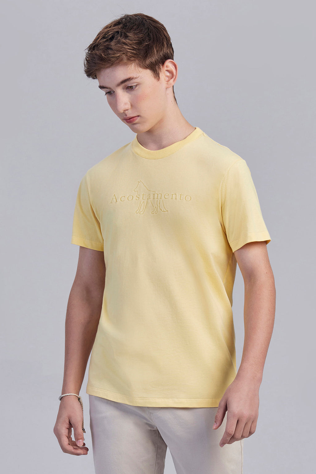 Camiseta Básica Lobo Menino Acostamento Next Vermelho Chilli