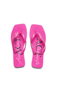 Chinelo Lettering Square ACT Feminino Pop Pink
