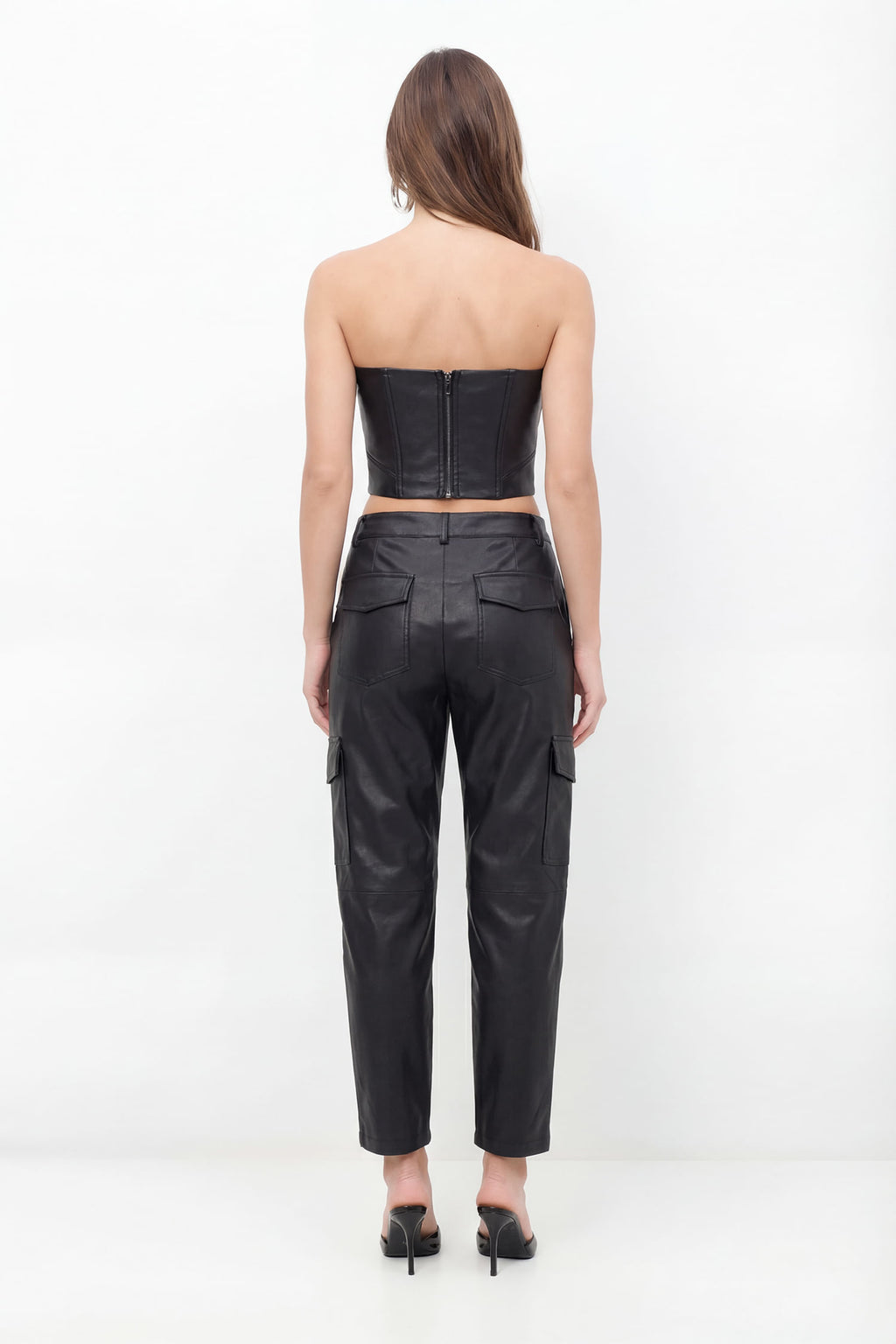 Top PU Estruturado ACT Feminino Preto