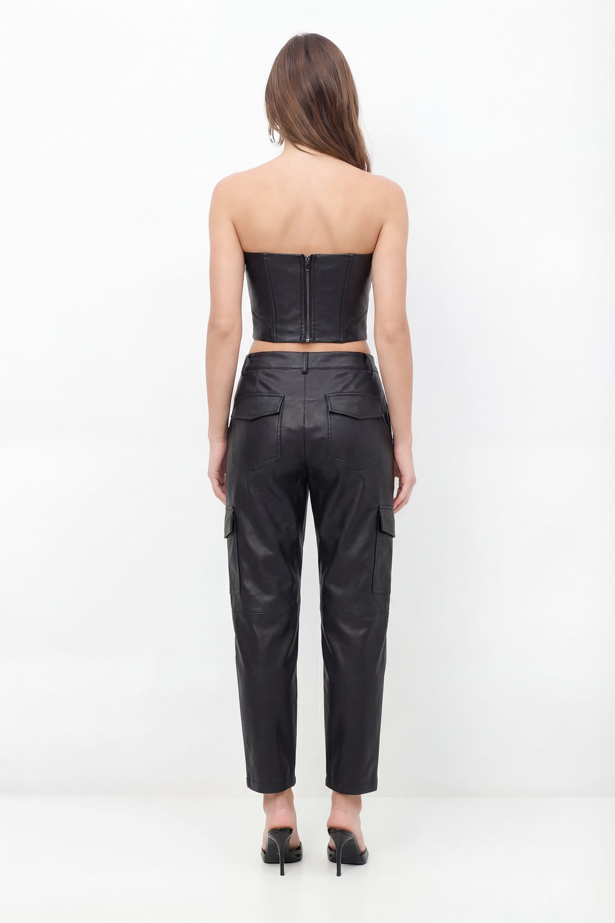 Top PU Estruturado ACT Feminino Preto