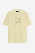 Camiseta Bigshirt Lettering Masculina Acostamento Amarelo Sunlight