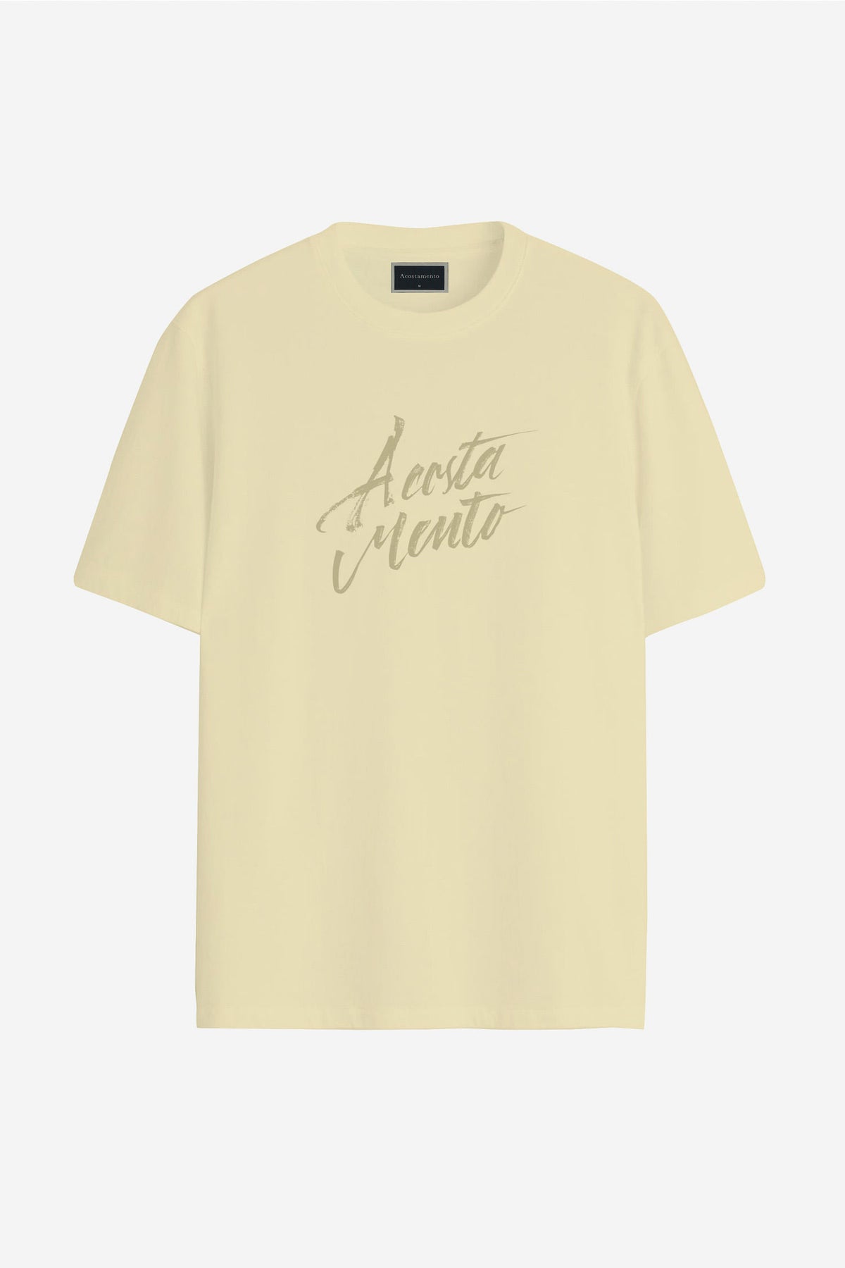 Camiseta Bigshirt Lettering Masculina Acostamento Amarelo Sunlight