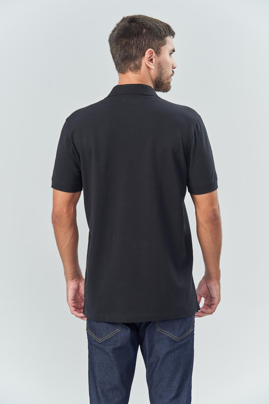 Polo Bordado ACT Masculina Acostamento Preto