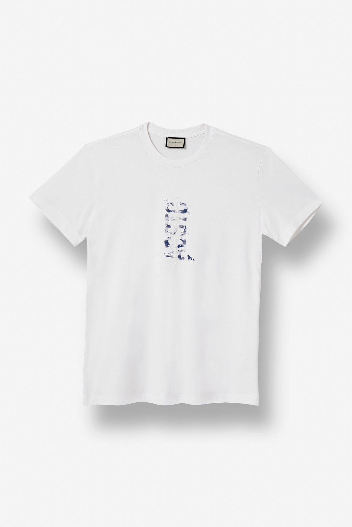 Camiseta Estampa Masculina Acostamento Off White
