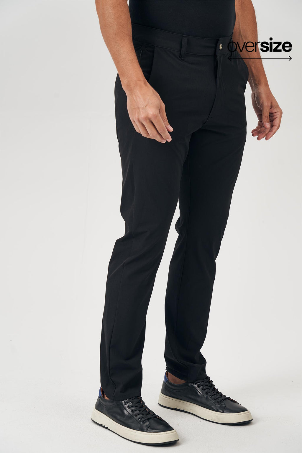 Calça Chino Poliamida UV Masculina Oversize Acostamento Marinho