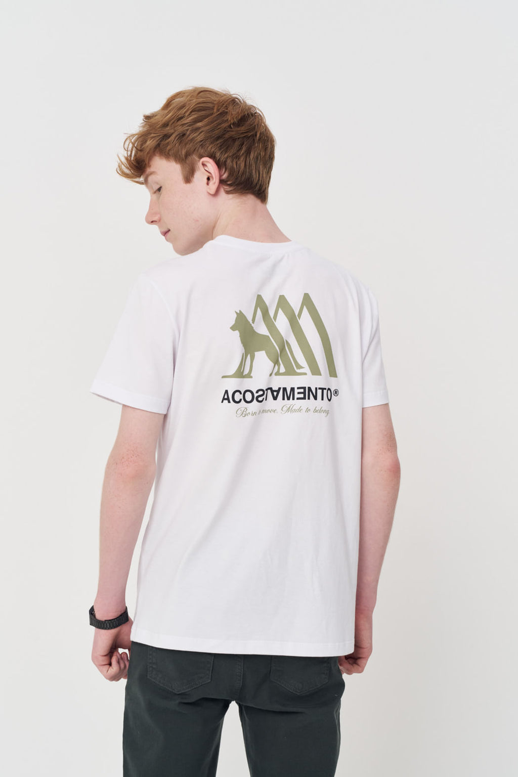 Camiseta Estampa Costas Menino Acostamento Next Branco