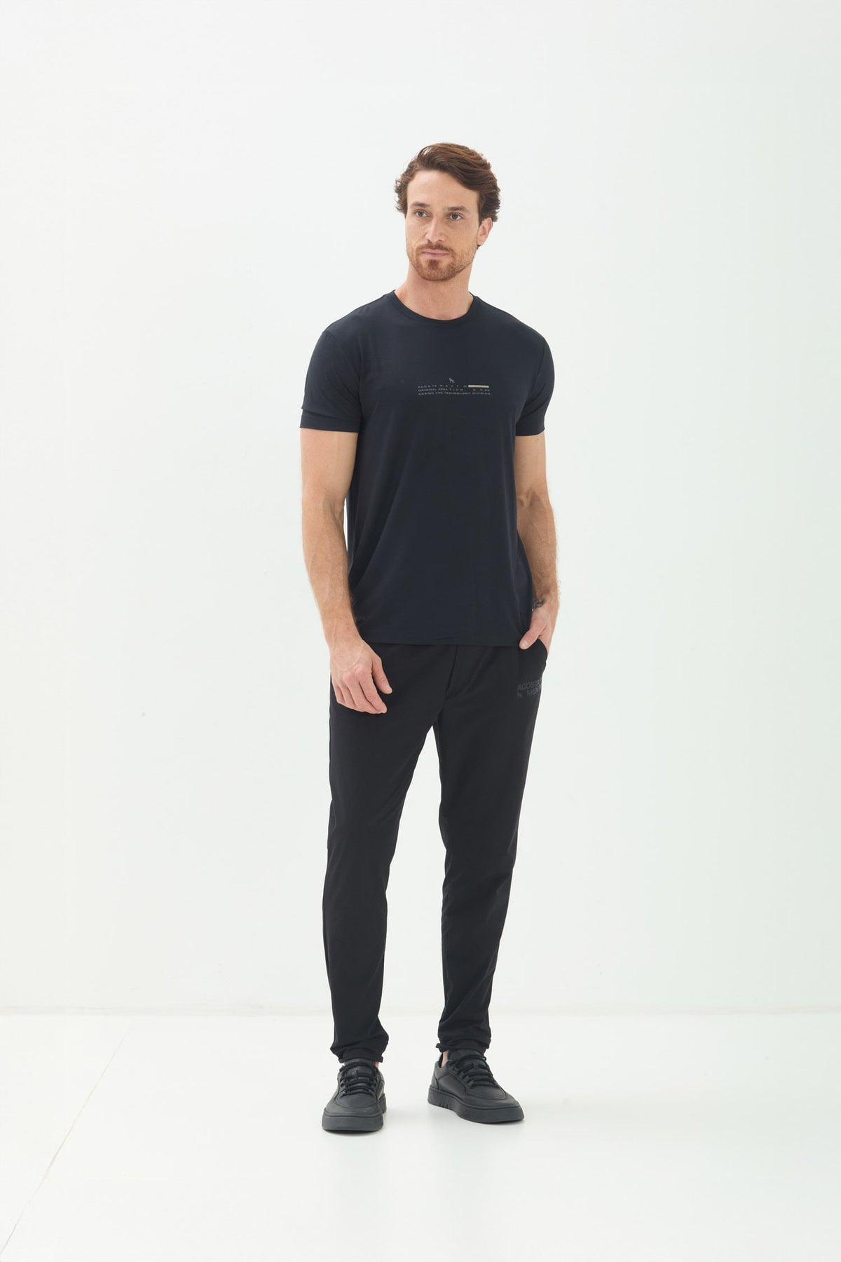 Calça Tech Esportiva Masculina Acostamento Preto